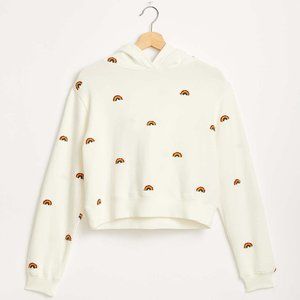 NWT Rainbow Embroidered Hoodie | Lou & Grey